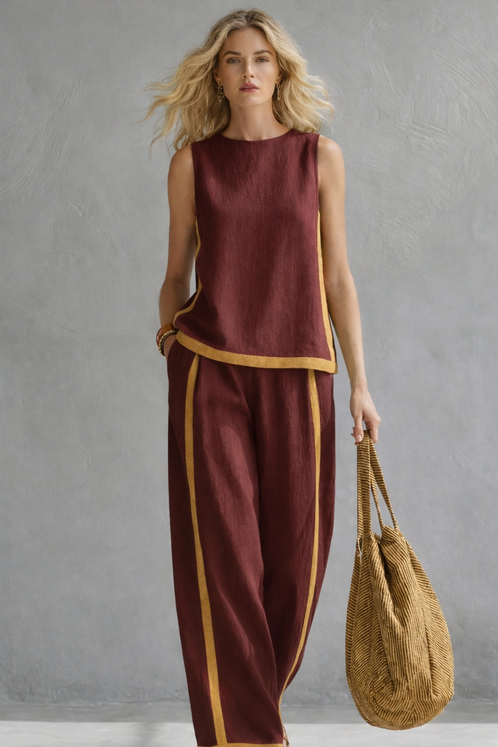 ENSEMBLE LIN CHIC POUR FEMME