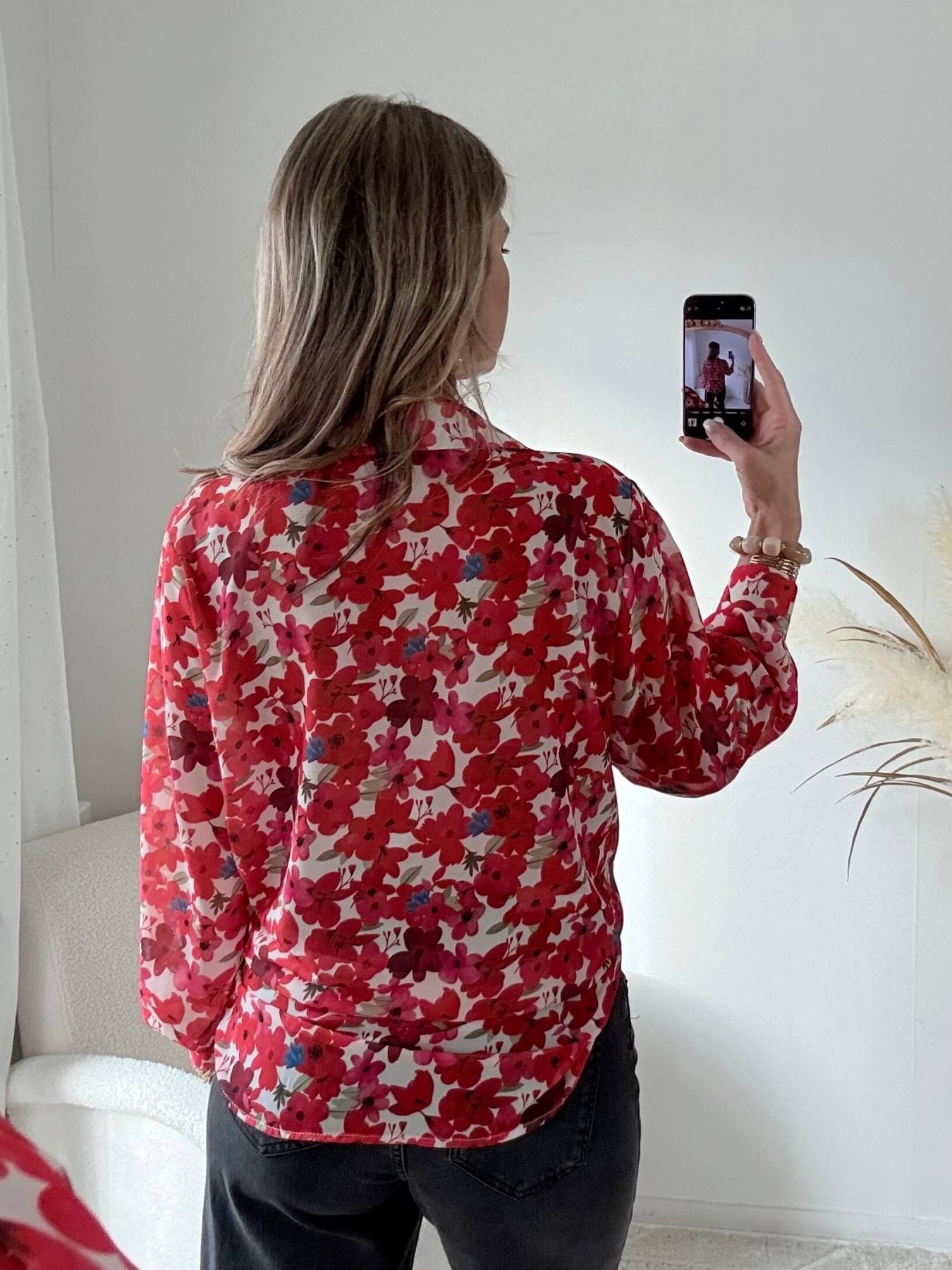 Chemise ample imprimée fleurs - Flora