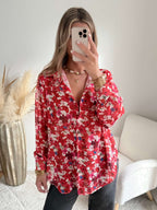 Chemise ample imprimée fleurs - Flora