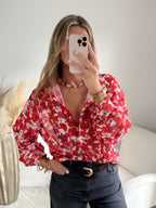 Chemise ample imprimée fleurs - Flora