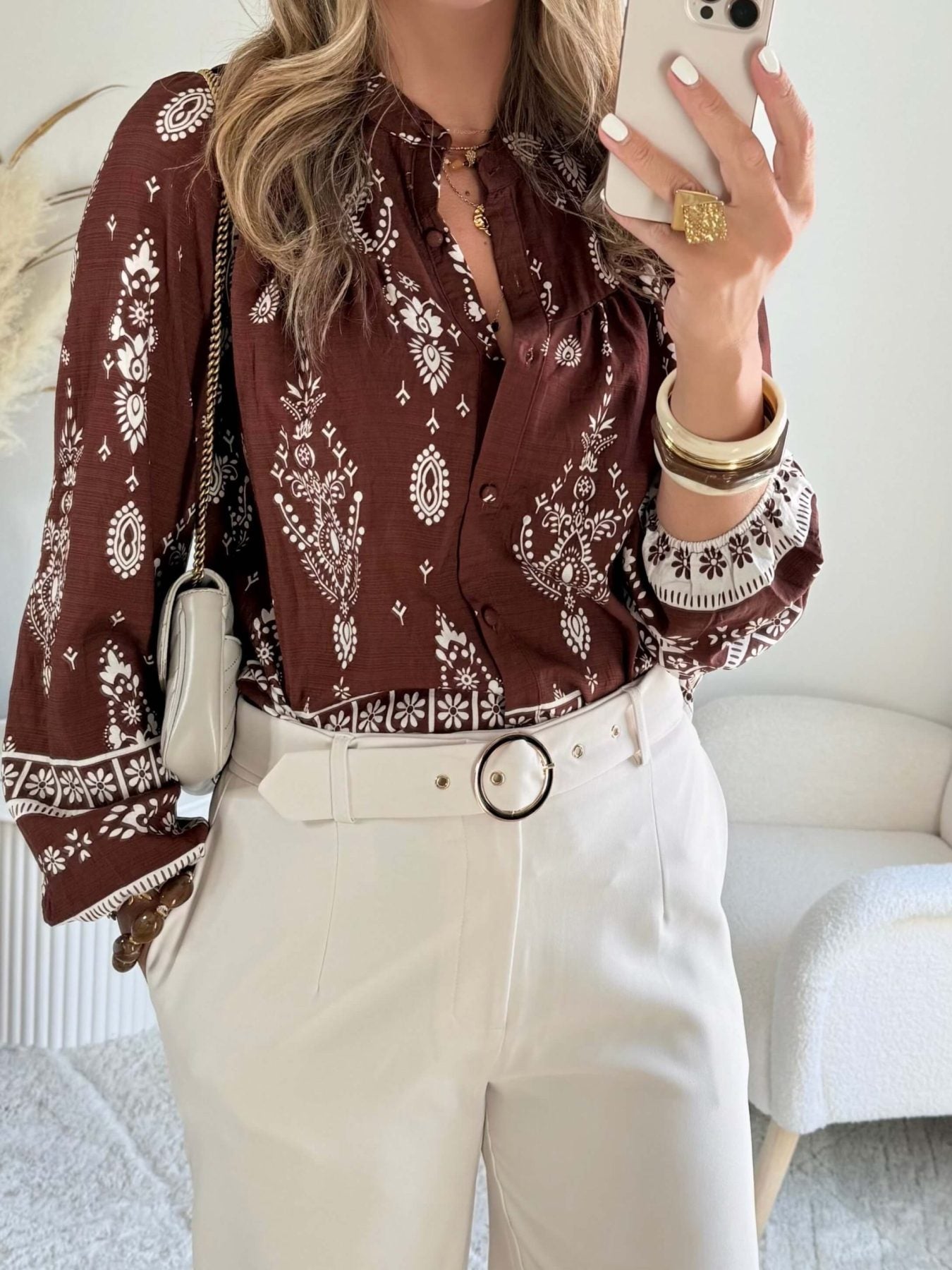Chemise chocolat - Ingrid