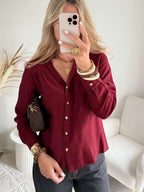 Chemisier bordeaux - Gilda