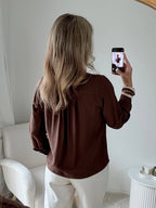 Chemisier marron - Gilda