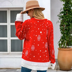 Claire | Pull de Noël Imprimé Tendance Éclatant