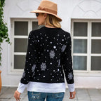 Claire | Pull de Noël Imprimé Tendance Éclatant
