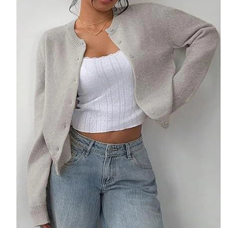 Camille | Cardigan Classique Tendance Printanier Élégant