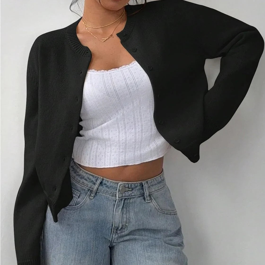 Camille | Cardigan Classique Tendance Printanier Élégant