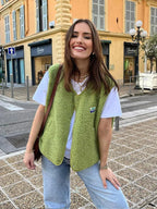Camille | Gilet en Polaire Détente Tendance Élégant