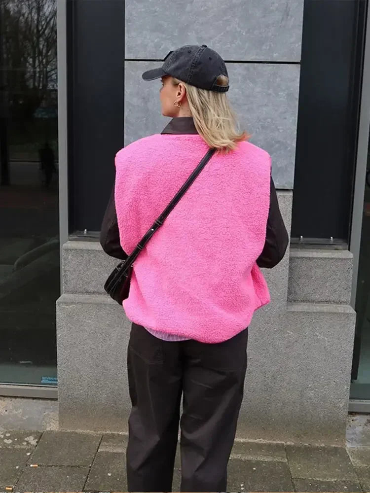 Camille | Gilet en Polaire Détente Tendance Élégant