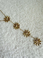 Collier cravate - Fleurs