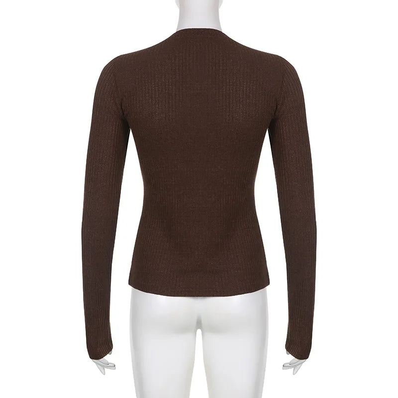 Camille | Top en Maille Ajusté Tendance Élégant