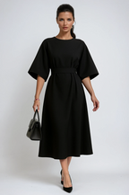 Élise | Robe de Travail Midi Tendance Printanière Chic