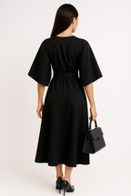Élise | Robe de Travail Midi Tendance Printanière Chic