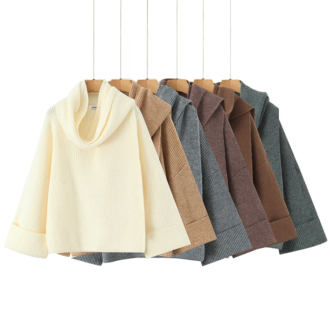 Pull Maille & Col Écharpe