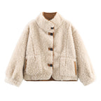 Veste Réversible Fausse Fourrure & Effet Suédine