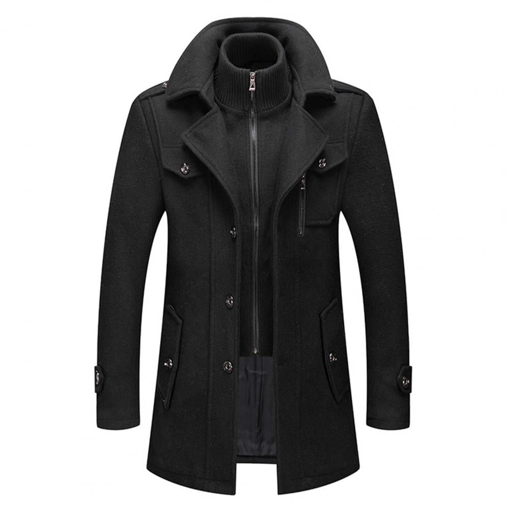 Georges - Manteau deux pièces Homme – Noir