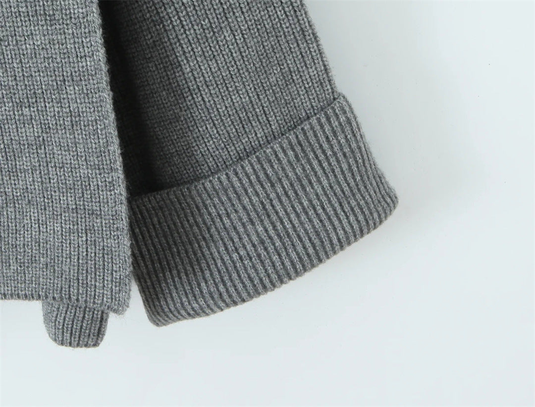 Pull Maille & Col Écharpe