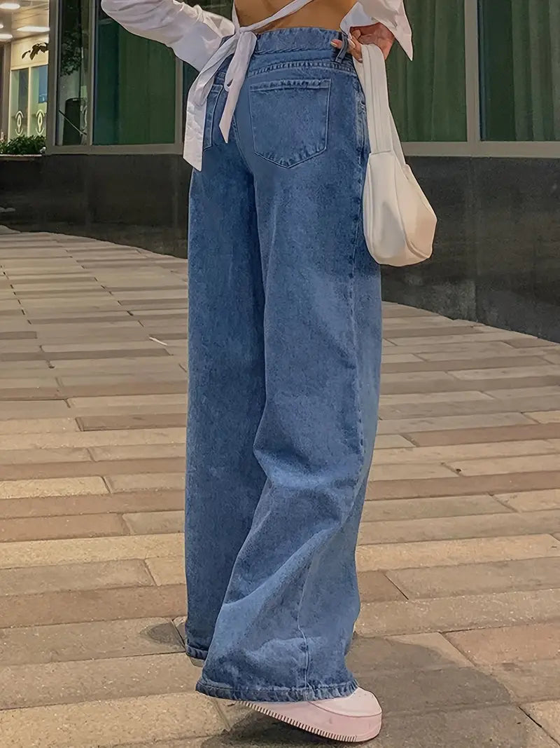 Jean Baggy Vintage Tendance Taille Basse