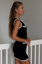 Diana | Robe Mini Vintage Tricot Tendance Printanier