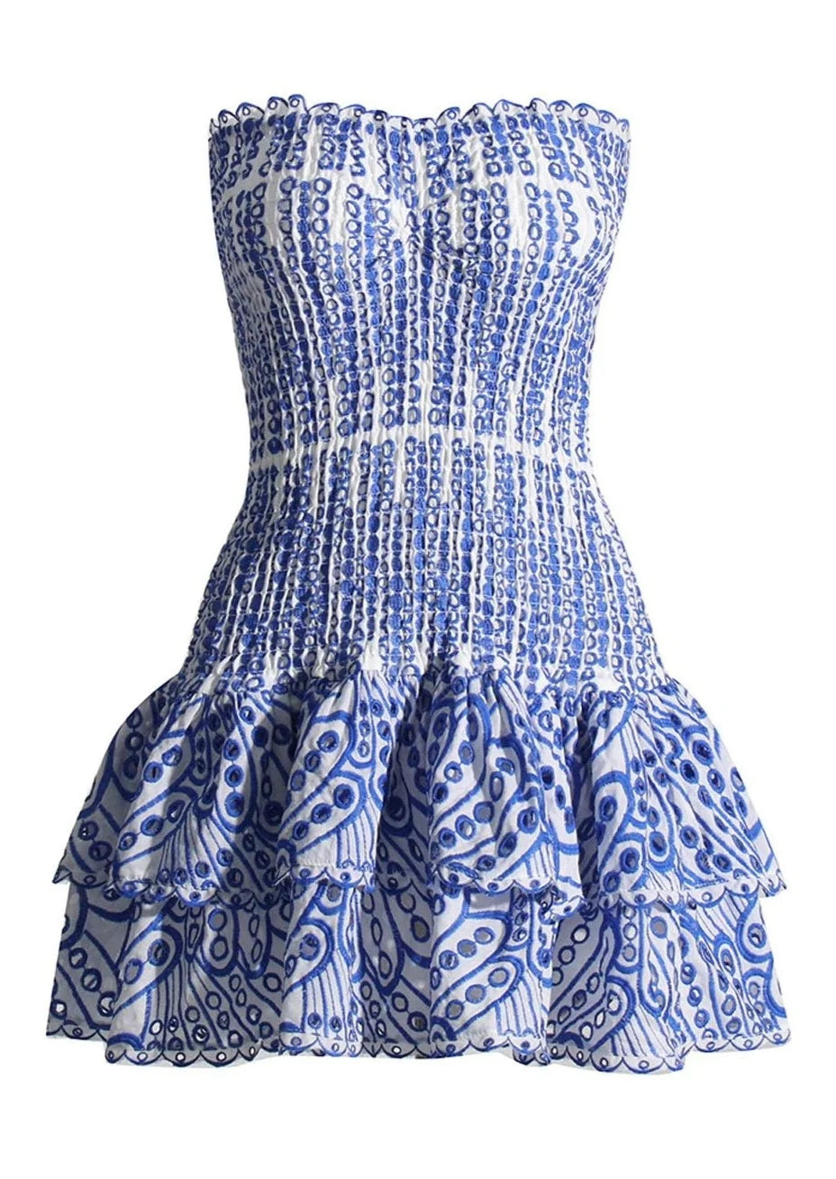Léa | Robe Mini d'Été Dolce Amalfi Tendance Éclatante