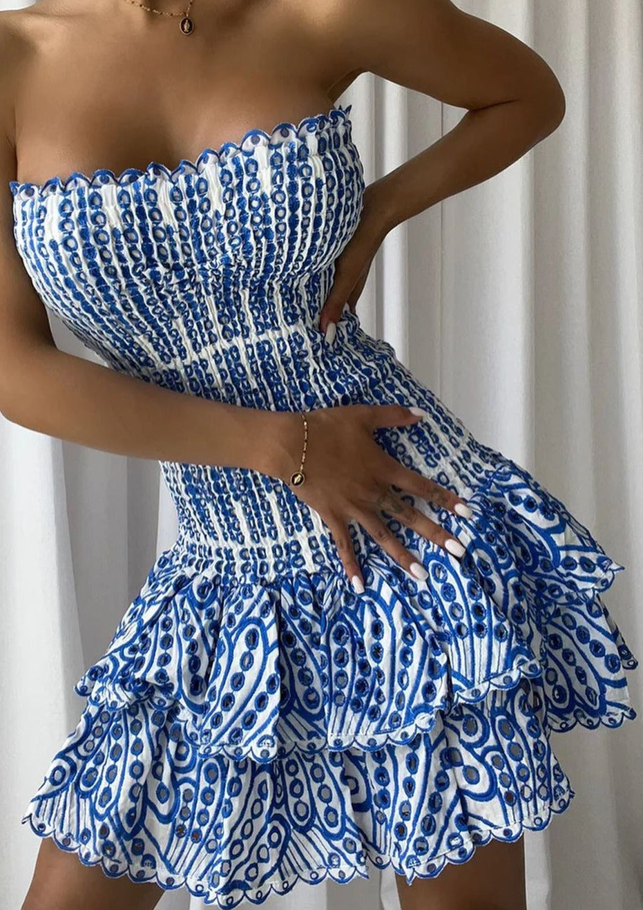 Léa | Robe Mini d'Été Dolce Amalfi Tendance Éclatante