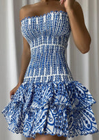 Léa | Robe Mini d'Été Dolce Amalfi Tendance Éclatante