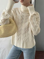 Pull Femme Col Montant