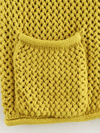 Gilet Court en Maille Chunky