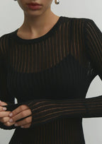 Erika | Haut en Laine Transparente Tendance Éclatant
