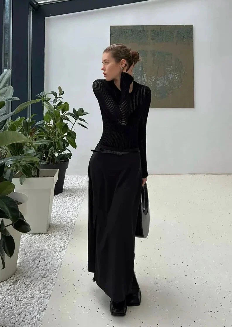 Erika | Haut en Laine Transparente Tendance Éclatant
