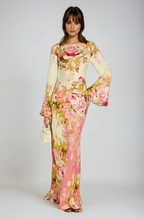 Camille | Robe de Soirée Florale Évasée Tendance Élégante