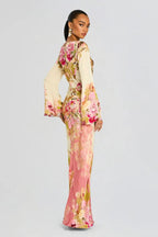 Camille | Robe de Soirée Florale Évasée Tendance Élégante
