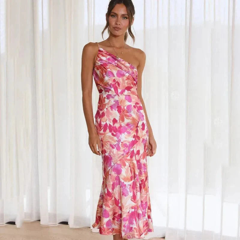 Camille | Robe de Cocktail Florale Tendance Élégante