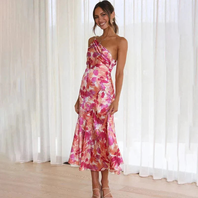 Camille | Robe de Cocktail Florale Tendance Élégante