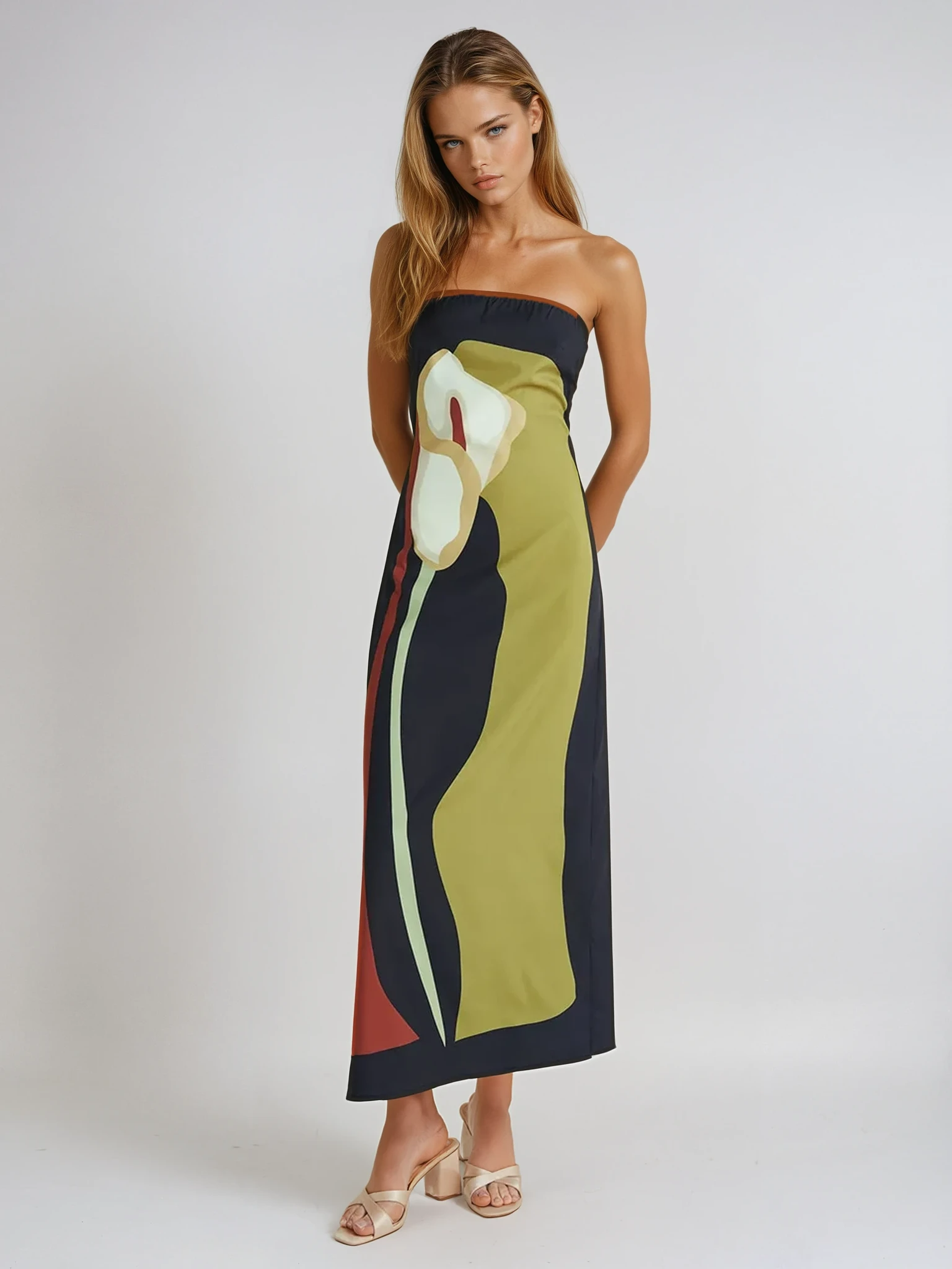 Calla | Robe Maxi d'Été Imprimée Tendance Élégante