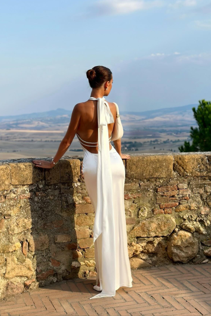 Priscilla | Robe Maxi Invité Mariage Tendance Élégant