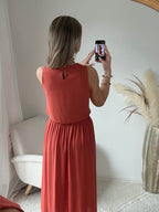 Ensemble haut + jupe rouille - Lola