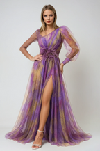 Camille | Robe de Soirée Maxi Fluide Élégante