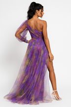 Camille | Robe de Soirée Maxi Fluide Élégante
