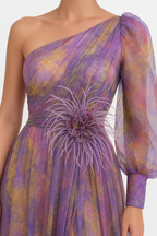 Camille | Robe de Soirée Maxi Fluide Élégante