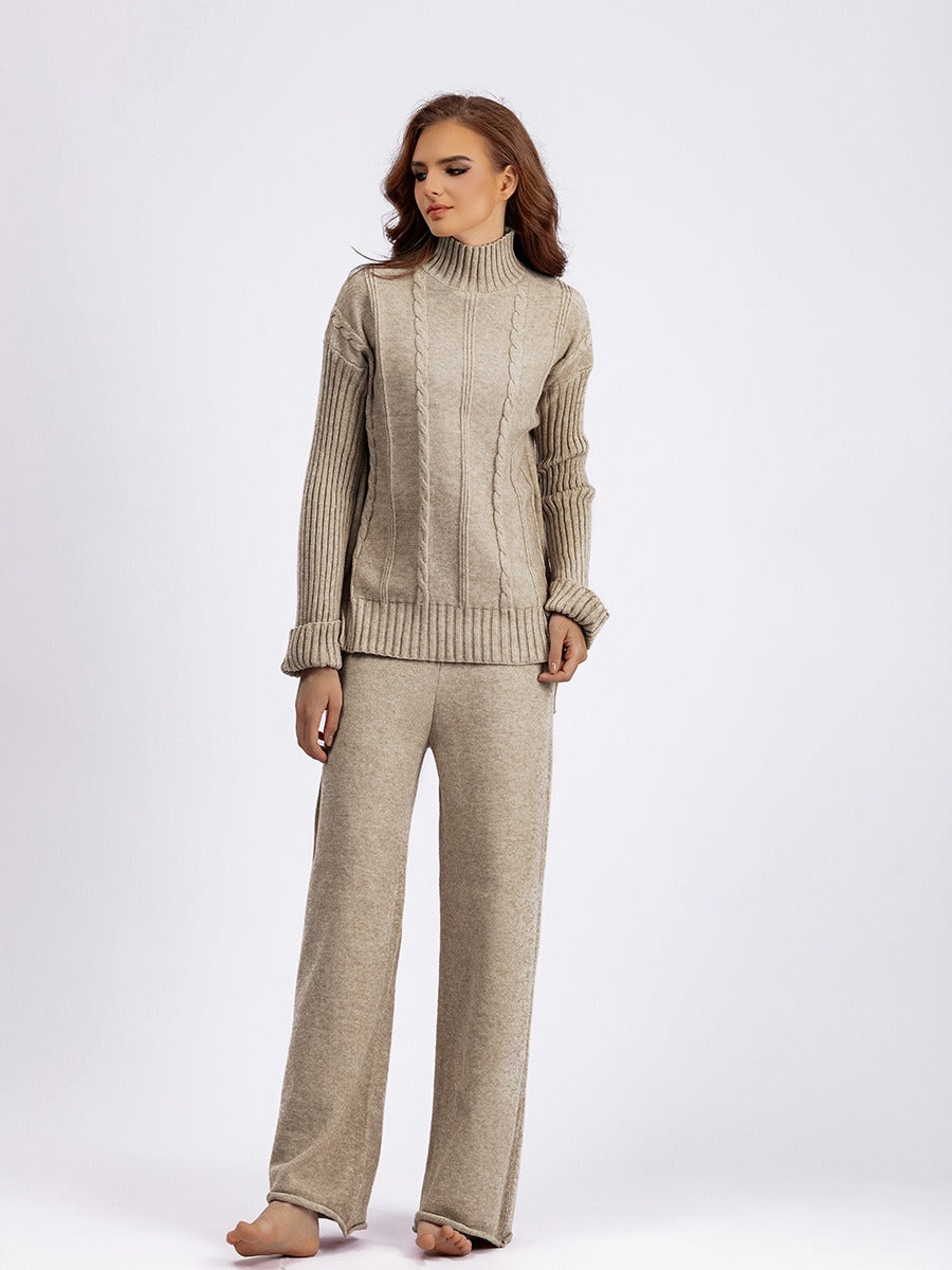 Ensemble Pull & Pantalon Large en Maille