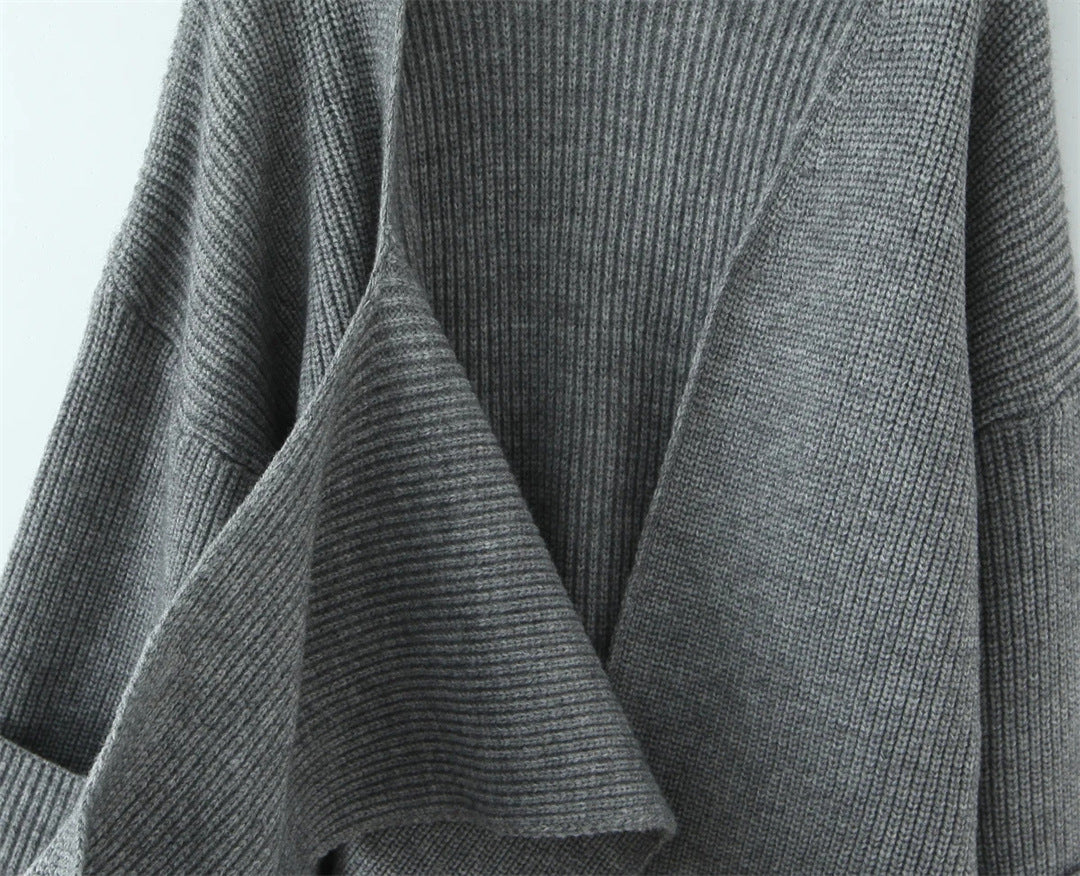 Pull Maille & Col Écharpe