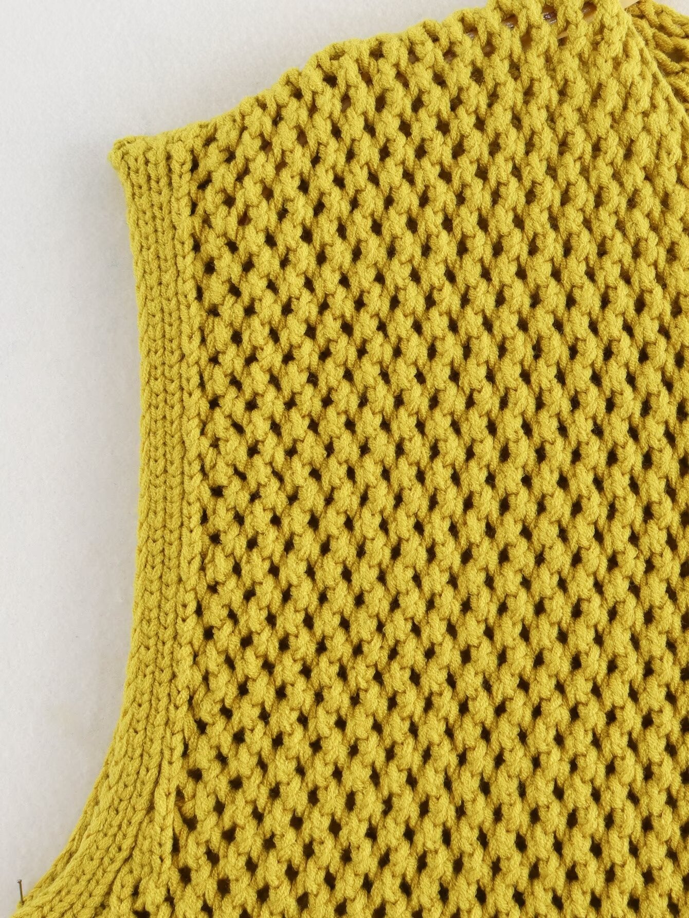 Gilet Court en Maille Chunky