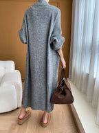 Ensemble Robe Longue & Cardigan Oversize Col V
