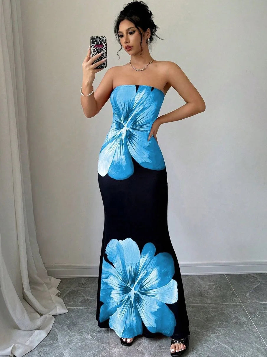 Claire | Robe Maxi Fleurie Tendance Élégante
