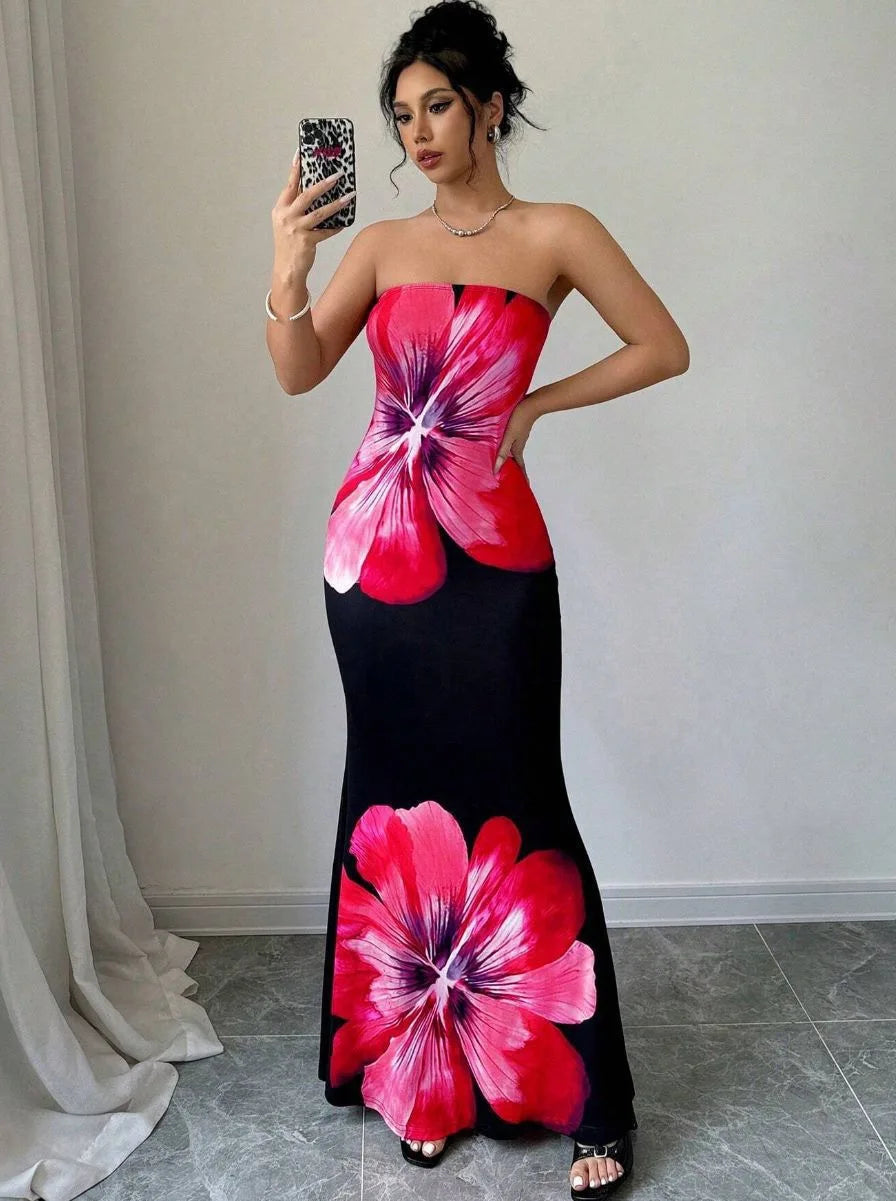 Claire | Robe Maxi Fleurie Tendance Élégante