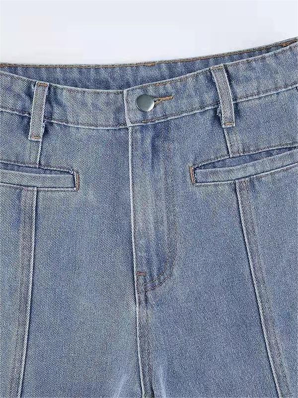 Jean Évasé Tendance avec Patch Étoile