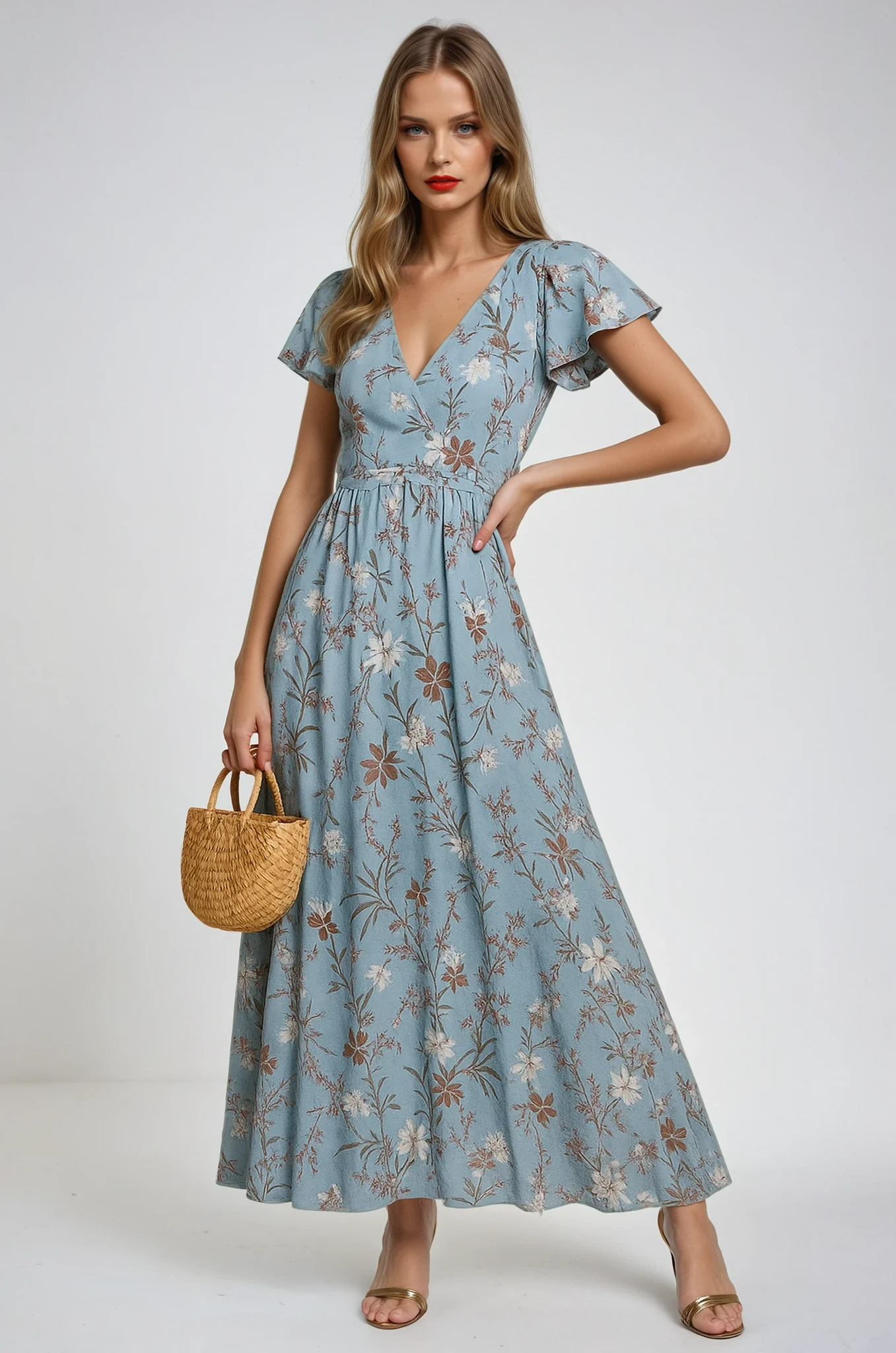 Emma | Robe Maxi d'Été Fleurie Tendance Élégante