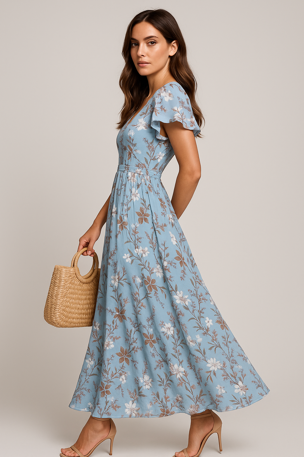 Emma | Robe Maxi d'Été Fleurie Tendance Élégante