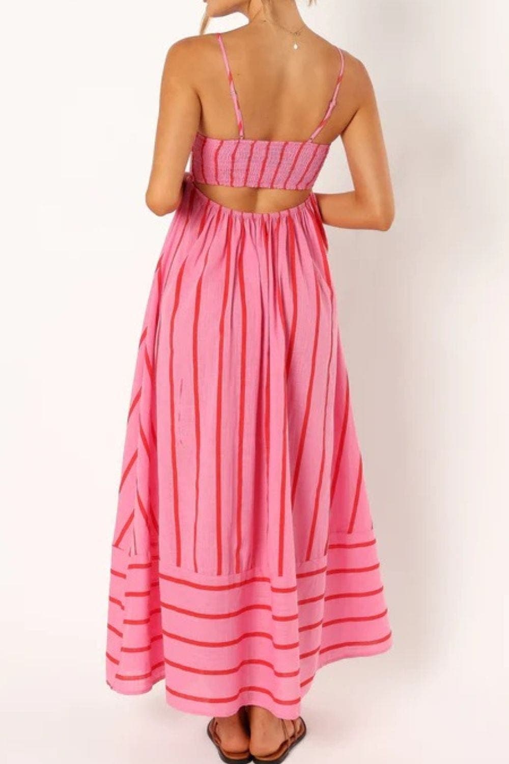 Camille | Robe Maxi d'Été à Rayures Tendance Élégante